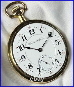 Rare 1911 Hamilton Grd 952 Mod 3 16s 19j Pocket Watch Ham Dial withMin 14K GF Case