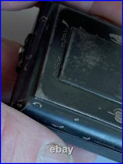 Rare 19c Square Aesthetic Gun Metal Blue Steel Case Quarter Repeat Pocket Watch