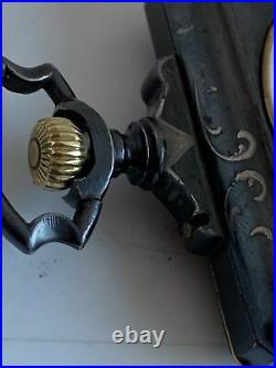 Rare 19c Square Aesthetic Gun Metal Blue Steel Case Quarter Repeat Pocket Watch