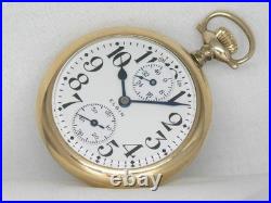 Rare 23 Jewel 16s Elgin Veritas Wind Indicator Watch, Factory Cased, Serviced
