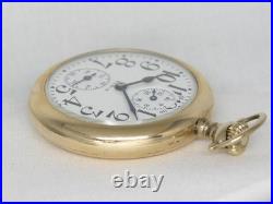 Rare 23 Jewel 16s Elgin Veritas Wind Indicator Watch, Factory Cased, Serviced