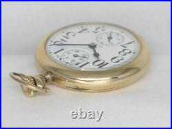 Rare 23 Jewel 16s Elgin Veritas Wind Indicator Watch, Factory Cased, Serviced