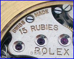 Rare ANTIQUE ROLEX Swiss Wristwatch in Gilt case