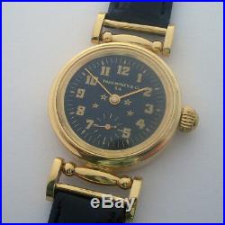 Rare ANTIQUE THEO MOSER & Co S. A. Schaffhausen Swiss Wristwatch Gilt case
