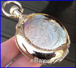 Rare Amazing 21 Jewel 18s Elgin No. 348 G/F Box Hinge Hunter Case Pocket Watch