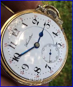 Rare Amazing Hamilton Model 993 16s 21 Jewel Gold Filled Case Pocket Watch