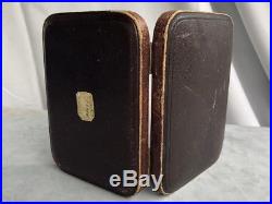 Rare Antique 1880-1910 Patek Philippe Geneve Pocket Watch Box Leather Hard Case