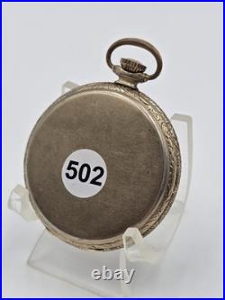 Rare Antique 1920 Gruen Guild 19 Pocket Watch GF Wadsworth Case Swiss. Works