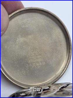 Rare Antique 1920 Gruen Guild 19 Pocket Watch GF Wadsworth Case Swiss. Works