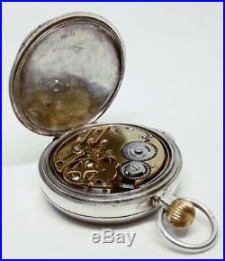 Rare Antique Englisch Quarter Repeater in Sterling silver case