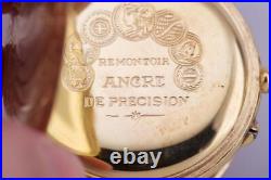 Rare Antique Pocket Watch Gold Plated Full Hunter Case -Ottoman Market c1890's