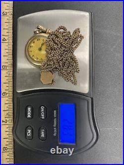 Rare Antique Wadsworth Referee Case Combine Watch Co Swiss Watch With Chain