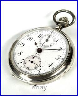 Rare Breitling Montbrillant. 900 Silver Cased Pocket Watch, C1900s