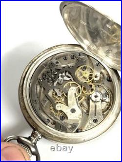 Rare Breitling Montbrillant. 900 Silver Cased Pocket Watch, C1900s