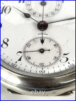 Rare Breitling Montbrillant. 900 Silver Cased Pocket Watch, C1900s
