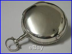 Rare C1800 Berthoud, A Paris. French Silver Cased Verge Pocket Watch