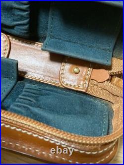 Rare Camille Fournet Watch Brown Leather Travel Pouch / Case