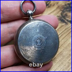 Rare Chinese Duplex Pocket Watch, Unmarked Silver Case, To Restore (E89)