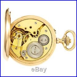 Rare Digital Dial Gold Pocket Watch Ca1890s 18k Gold Case, 67.8 Dwts Tw