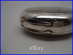 Rare E. A. Muckle Reversible Coin Silver 18S Pocket Watch Case