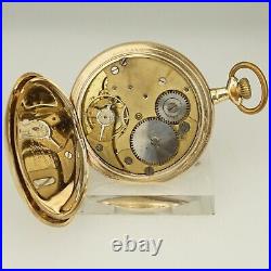 Rare! Gold pl Pocket Watch Mechanical Collectible time piece jewelry jewellery