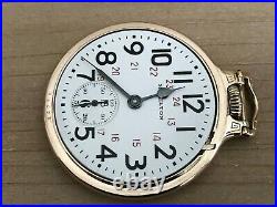 Rare Hamilton 992B Railway Special 24 Hr. Dial, BOC Case Pocket Watch C1943
