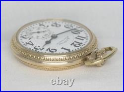 Rare Illinois 21 Jewel 60 Hour Bunn Special Type III Model B Case, Serviced