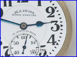 Rare Illinois 21 Jewel 60 Hour Bunn Special Type III Model B Case, Serviced