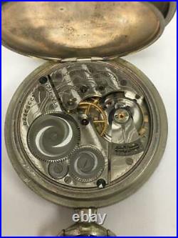 Rare Military Issued & Signed Elgin 16s Pocket Watch With Original Rubber Case M