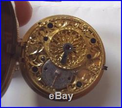 Rare Mint Large Silver P/case Shagreen Quarter Repeater Watch Verge Fusee C1790