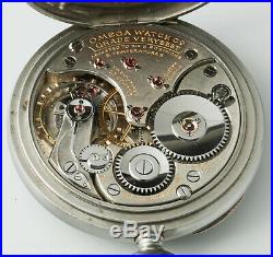 Rare Omega Chronometer Grade Very Best Pocket watch Steel case, Art Deco 1925