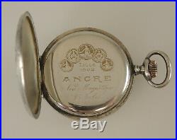 Rare Silver Masonic case and Dial Pocket watch c1910