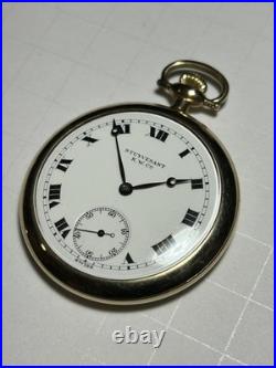Rare Stuyvesant K. W. Co Swiss Made 23s 7 Jewel GF I. W. C Case Pocket Watch