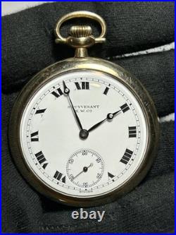 Rare Stuyvesant K. W. Co Swiss Made 23s 7 Jewel GF I. W. C Case Pocket Watch