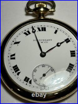 Rare Stuyvesant K. W. Co Swiss Made 23s 7 Jewel GF I. W. C Case Pocket Watch