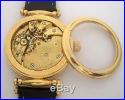 Rare Swiss ANTIQUE Wristwatch LONGINES in Gilt Case