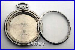 Rare Swiss Vintage Steel CASE Pocket Watch IWC Schaffhausen cal. C 97