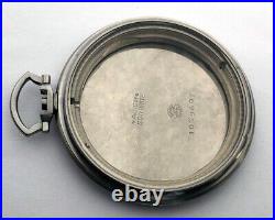 Rare Swiss Vintage Steel CASE Pocket Watch IWC Schaffhausen cal. C 97