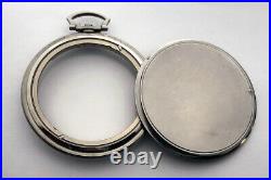 Rare Swiss Vintage Steel CASE Pocket Watch IWC Schaffhausen cal. C 97