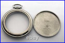 Rare Swiss Vintage Steel CASE Pocket Watch IWC Schaffhausen cal. C 97
