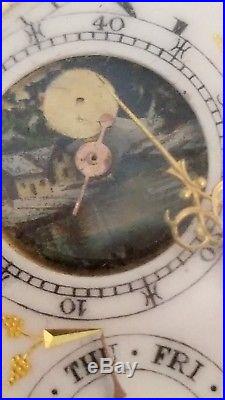 Rare Triple Calendar Lever Set Moon Phase Pocket watch OF, Ornate Case, Ca. 1905