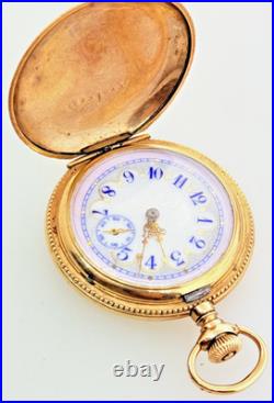 Rare United States Watch Co. Waltham Fancy Dial 20 Year Gold Filled Serviced