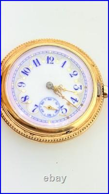 Rare United States Watch Co. Waltham Fancy Dial 20 Year Gold Filled Serviced