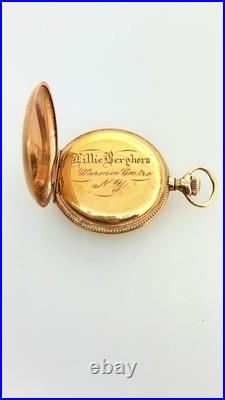 Rare United States Watch Co. Waltham Fancy Dial 20 Year Gold Filled Serviced