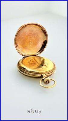 Rare United States Watch Co. Waltham Fancy Dial 20 Year Gold Filled Serviced
