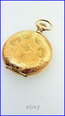 Rare United States Watch Co. Waltham Fancy Dial 20 Year Gold Filled Serviced