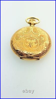 Rare United States Watch Co. Waltham Fancy Dial 20 Year Gold Filled Serviced