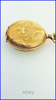 Rare United States Watch Co. Waltham Fancy Dial 20 Year Gold Filled Serviced