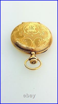 Rare United States Watch Co. Waltham Fancy Dial 20 Year Gold Filled Serviced