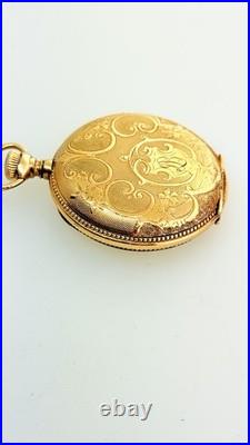 Rare United States Watch Co. Waltham Fancy Dial 20 Year Gold Filled Serviced